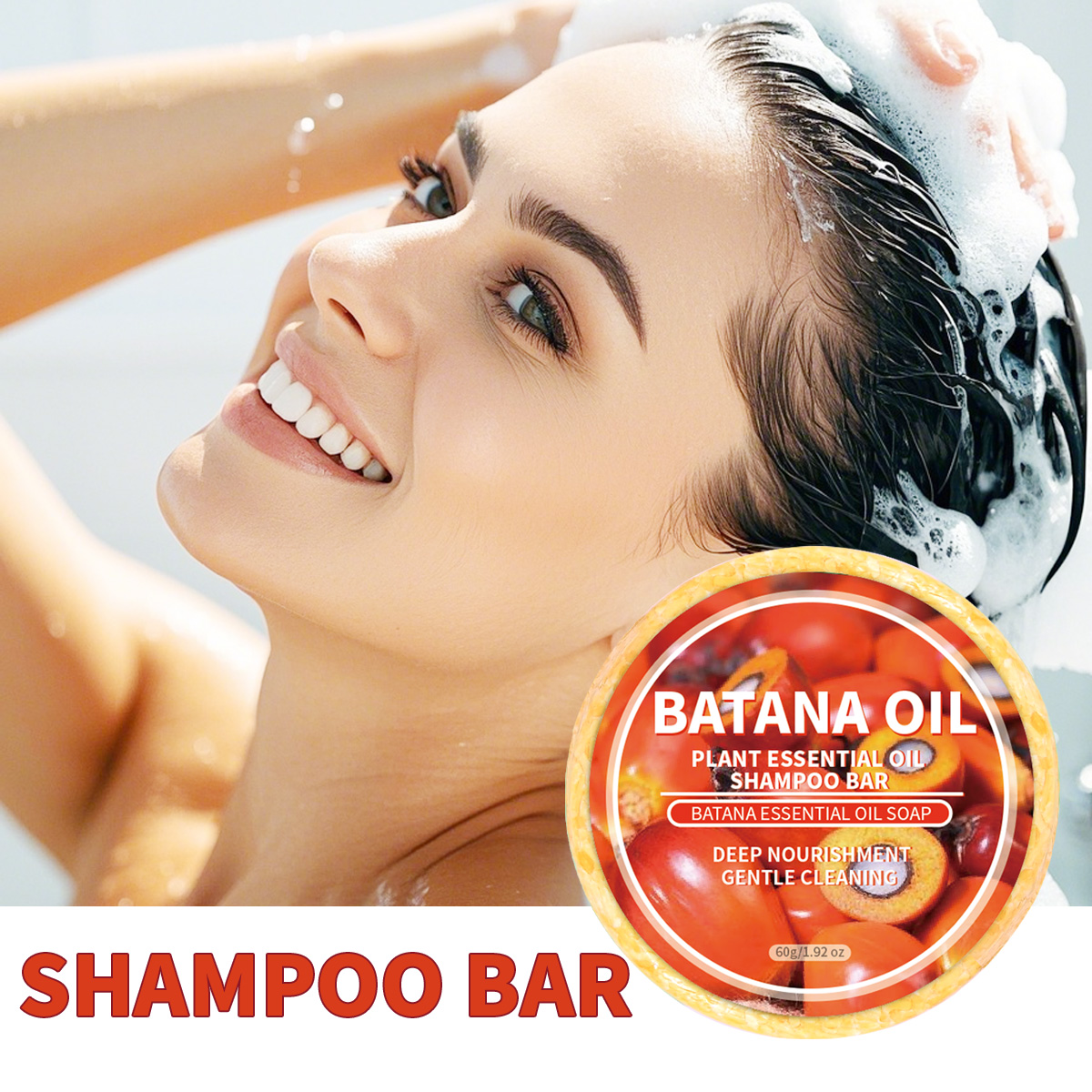 Bar Soap Shampoo Solid - 60g F+ Hot Selling Organic Ginger