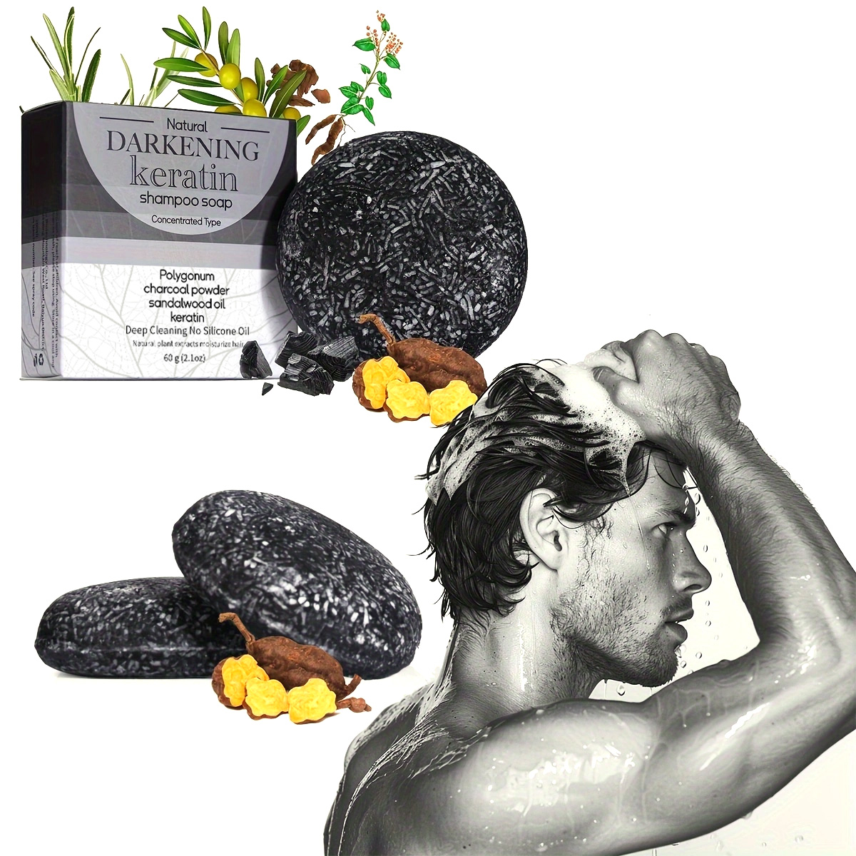 XF 60g Black Soap Solid Shampo - đánh giá và giá Bar Soap Shampoo Solid