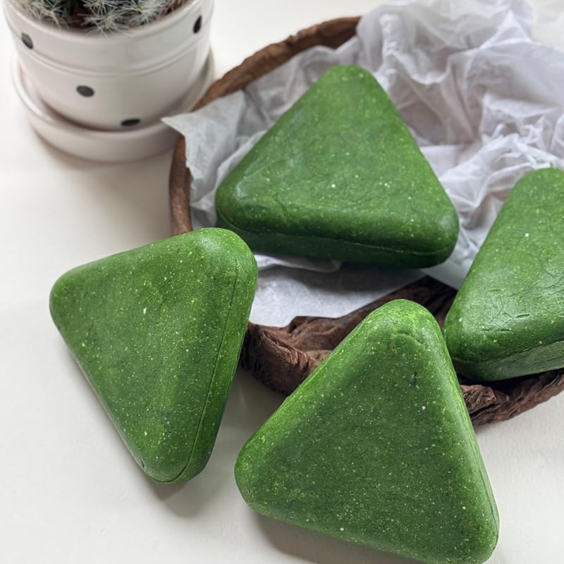 Green Triangle Soap Shampoo Ba - đánh giá và giá Bar Soap Shampoo Solid
